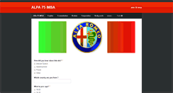 Desktop Screenshot of alfa75imsa.com